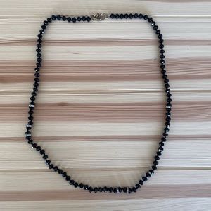 J. Crew Black Beaded Necklace